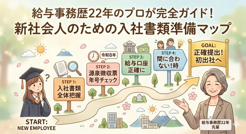 新社会人のための入社書類準備マップ